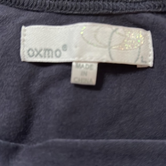 OXMO short ruffle sleeve low cut blouse L - Picture 12 of 15